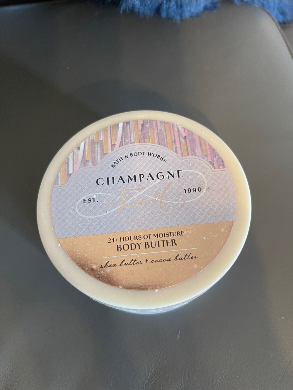Bath & Body Works Champagne Toast Body Butter - pink, gold, cream